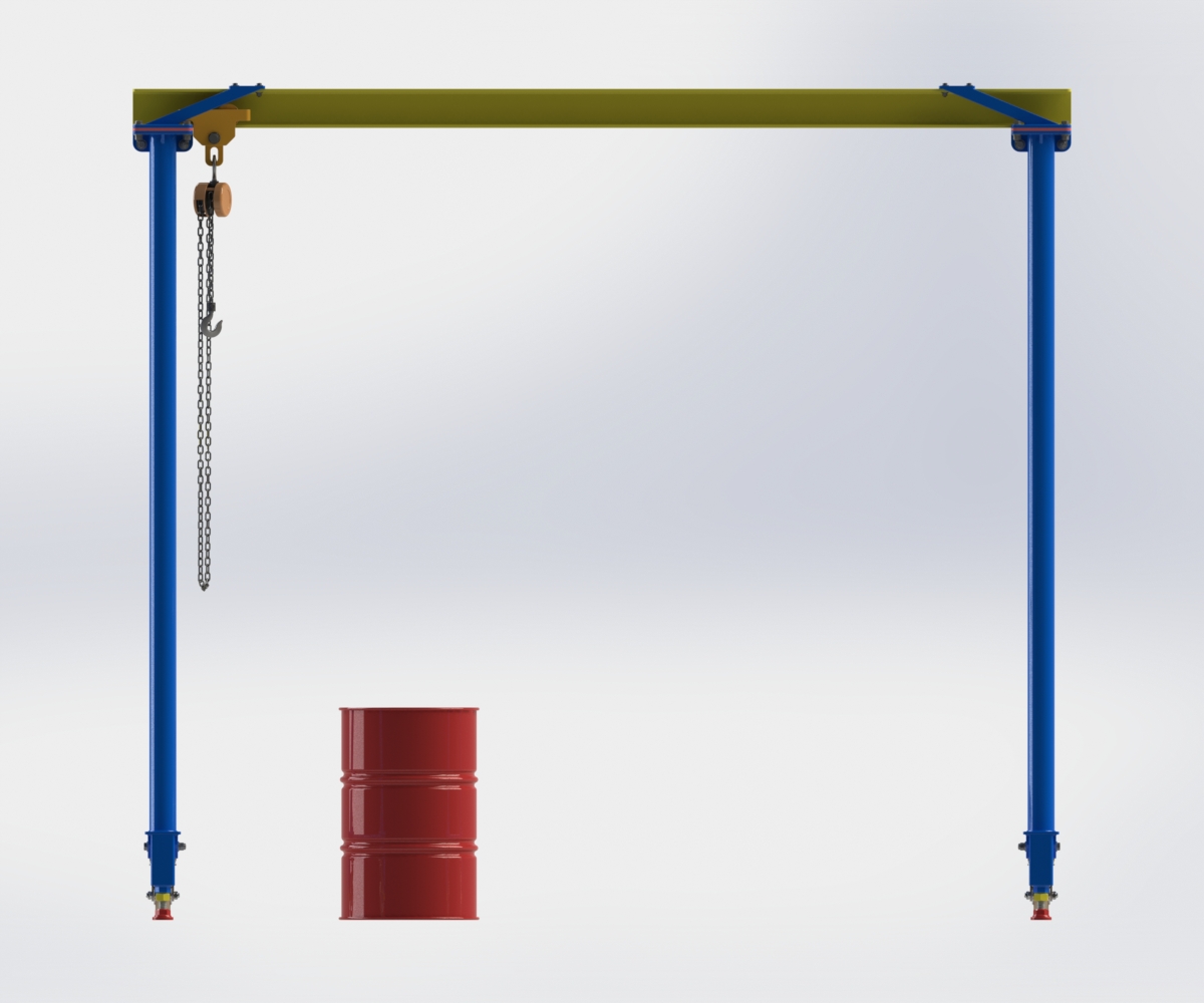 用SolidWorks軟件設計一款逼真的門式起重機