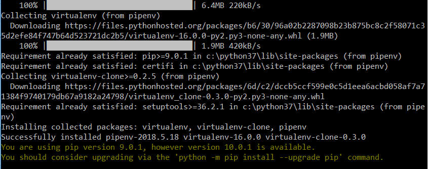 在PyCharm中配置項目（六）：Pipenv環境