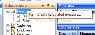 RadarCube ASP.NET OLAP計算方法詳解-BI項目開發