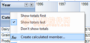 RadarCube ASP.NET OLAP計算方法詳解-BI項目開發