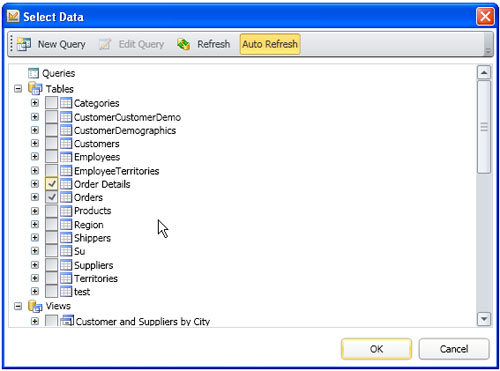 Stimulsoft Reports.Wpf，報表檢測器，數據源，訂單，修復報表