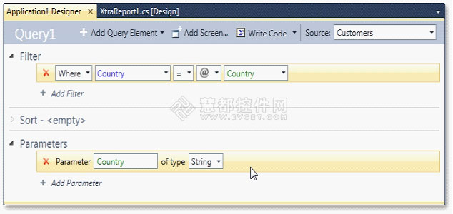 使用Xtrareport如何在服務(wù)器上使用LightSwitch Query過(guò)濾報(bào)表
