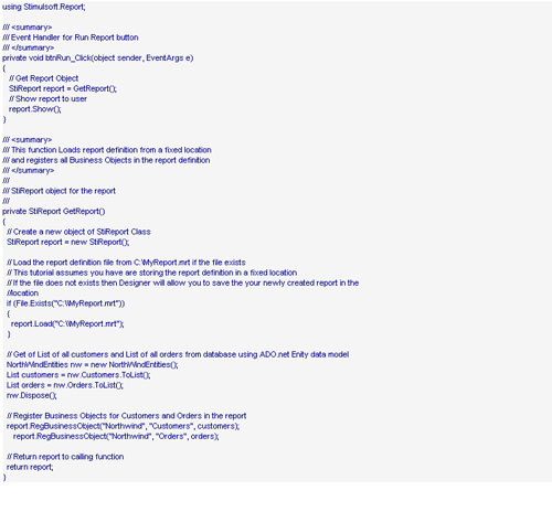 Stimulsoft reporting,Business Objects,智能報表,報表設計器,商業對象,實體模型