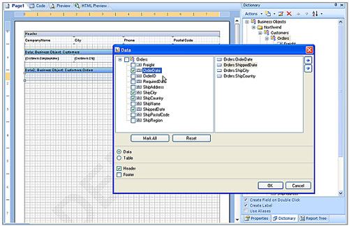 Stimulsoft reporting,Business Objects,智能報表,報表設計器,商業對象,實體模型